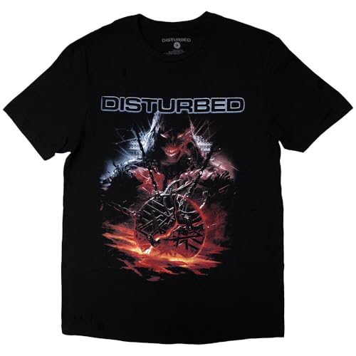 Disturbed European Tour 23 Medallion T Shirt Size XL