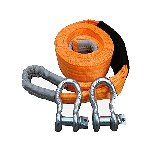 Sangle de remorquage haute résistance 20 tonnes de 5 mètres