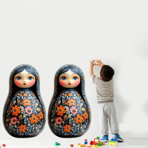Image of Decorative Floral Doll Wall Sticker | Waterproof PVC Self Adhesive Wall Decal for Bedroom, Kids Room, Living Room & Office