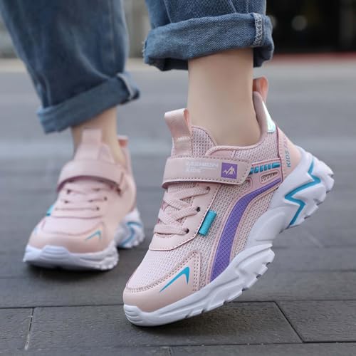 Boys' Kids Rotating Buckle Fashion Sneakers, Lightweight & Breathable, Non-Slip Basketball & Skating Shoes, Wear-Resistant, Durable, All-Season Sports & Hiking Shoes4