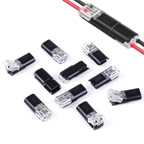 QZKJQDD - QZKJQDD 20 PCS Wire Connectors, Waterproof Automotive Wire Connectors 2-Pin, Quick 12V Automotive Wire Crimp Connectors for 18-22 AWG Wires, Plug-in Cable Terminals for Cars and Trucks.