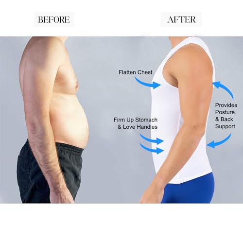 Image of Insta Slim ISPRO Slimming Muscle Tank Top Shapewear Compression Shirt for Men (Made in The USA)
