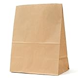 パックタケヤマ 紙袋 マチあり 角底袋 H200 未晒 100枚 XZT00398