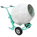 HayWHNKN 5.3 Cu.Ft Electric Concrete Mixer Cement Mixer Portable 4 Steel Blades Cement Mixing Machine Concrete Mortar Steel Drum with Wheels for Cement Sand Rack