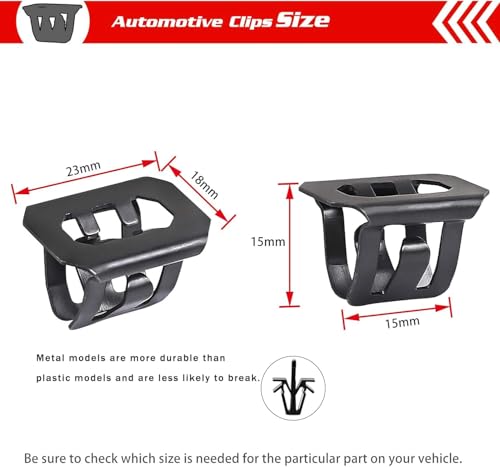 Image of OTUAYAUTO 30PCS Metal Grill Clips, Replacement for Buick Cadillac Hummer GMC Oldsmobile Bumper Cover Front Grille Retainer Clips #OEM 15078238, 700-053