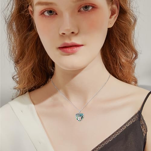 TUGHRA Locket Necklaces That Holds Picture Sterling Silver Elephant Locket Heart Pendant Necklace Photos Jewelry Gifts for Women Teen Mom Daughter3