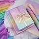 Lonwiner 4 Stück Geschenkpapier für Mädchen Frauen Geburtstags, Geschenkpapier Hochzeit Geschenkpapier Kommunion, 4 Farben