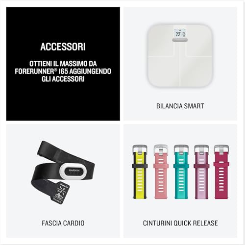 Sportwatch Garmin Forerunner 165 Music, Nero/Ardesia - 6