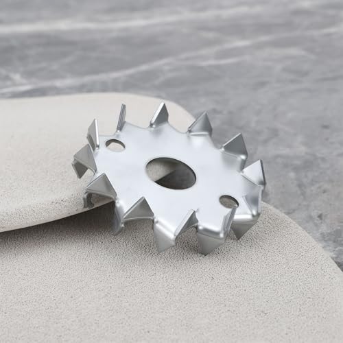 eMagTech Doppelseitige Hundezahn-Holzverbinder, 50 x 12 mm, Stahlscheiben für Balken, Balken und Holzrahmen, 20 Stück