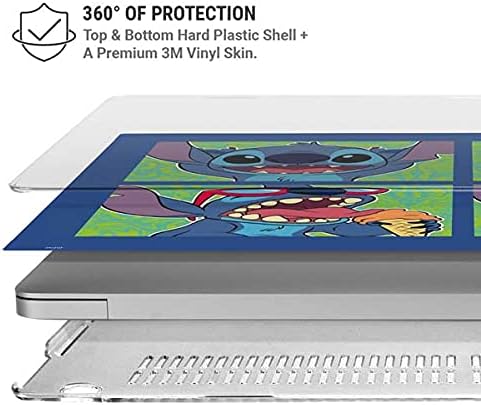 Skinit Laptop Case Plus Skin Compatible with MacBook Air 13in (2020) - Officially Licensed Disney Lilo and Stitch Personalities Moods Design