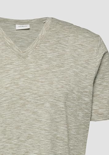 s.Oliver Herren T-Shirt – V-Ausschnitt, Regular Fit, Baumwolle – Ansicht 5