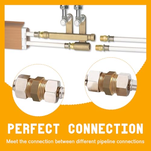 SKJJM 4 Stück Doppelnippel G1\Zoll (Ø 32.5mm) Messing Außengewinde, Doppelnippel Sechskant G1\ AG/AG, Robust und Rostfrei, Messing Gewindefitting Fittings für Trinkwasser Geeignet, Wasserrohr