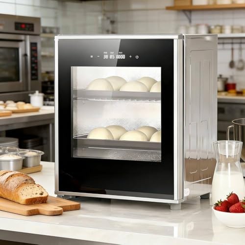 40L Electric Dough Proofer Machine, Bread Proofing Box with Precise Humidity & Temperature Control, High Efficiency Kitchen Fermentation, for Yogurt & Pizza Dough