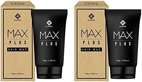 Elabore 2 Pack MAX Plus Hair Wax 3.38 fl.oz/100ml (Men's Hair Styling Wax)