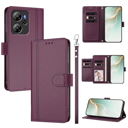 �X�}�z�P�[�X �Ή��@�� for Blackview Oscal Tiger 13 �X�}�z�P�[�X�y�E�H���b�g�f�U�C�� �f���A���J�[�h�X���b�g �L���b�V�� �t���b�v���X�^���h �����h�~�zViolet