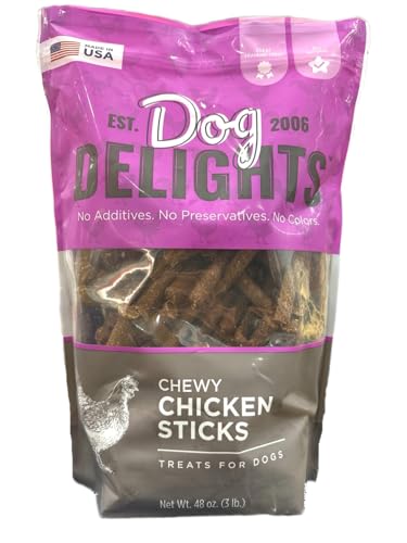 Dog Delight, Chewy Shicken Sticks, Treats for Dogs 48oz (Pack of 1)