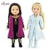 Emily Rose 14 Inch Doll Clothes for American Girl Wellie Wisher | Princess Elsa and Anna Frozen 2 Inspired 11 PC Doll Outfit Set | 14 Inch Doll Clothes for Glitter Girls and Similar Dolls