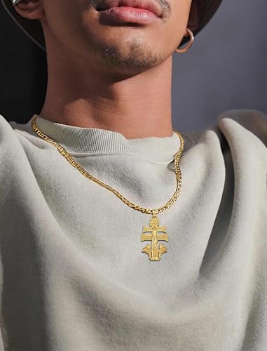 Collar Cruz Caravaca Plata 925 Oro 18K Amuleto Protección