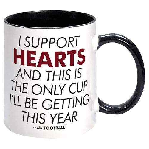 Bomblighters I Support Hearts and This is only Cup Football Mug - Merchandise Gift for Fan, Ceramic, 250ml