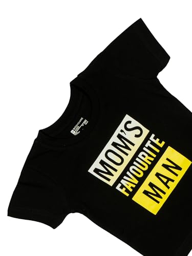 Image of BODYCARE Kids Inafant Placement Print Boys Round Neck Half Sleeves Cotton T-Shirt | Skin Friendly Regular Fit | Soft Breathable Fabric Comfortable & Durability | Pack of 1 | Mustard | Age 6-12 Months