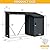 Outdoor Steel Firewood Rack and Metal Storage Shed Combo | Galvanized Steel Construction | Sloped Roof Design | Large Capacity Wood Storage | Multifunctional Garden Tool Shed | Weather-Resistant