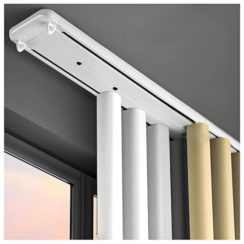 Rails de rideaux robustes double rangée de plafond 15,1m