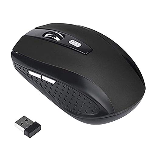 Souris Optique sans Fil 2,4 GHz Souris sans Fil DPI réglable avec récepteur PC Silencieux pour Souris Ergonomique pour Ordinateur Portable - Noir Cover