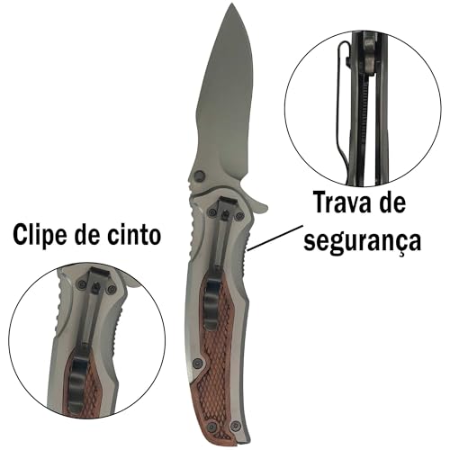 Canivete Tático Semi Automático Original X46 camping to primium