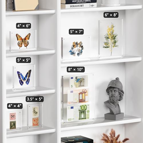 Neatsure 4x6 Acrylic Picture Frame 5 Pack, Clear Freestanding Double Sided Frameless Magnetic Photo Frames, Desktop Display Decor Gift by Neatsure - Image 7