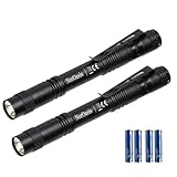 NorOasis LED Pen Flashlight, Mini Pocket Flashlight with Clip, Lightweight Aluminum Pen Light, Bright LED, Water-Resistant, for Inspection, Work, Emergency, and Everyday Carry