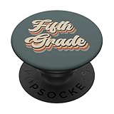 retro 5th grade teacher vintage graphic fifth grade teacher popsockets popgrip intercambiabile