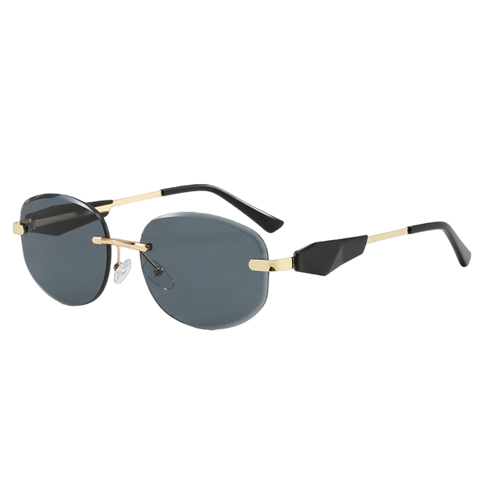 Gyios sunglasses Vintage Rimless Women Men Fashion Trends Sun Glasses Outdoor Drive Shades