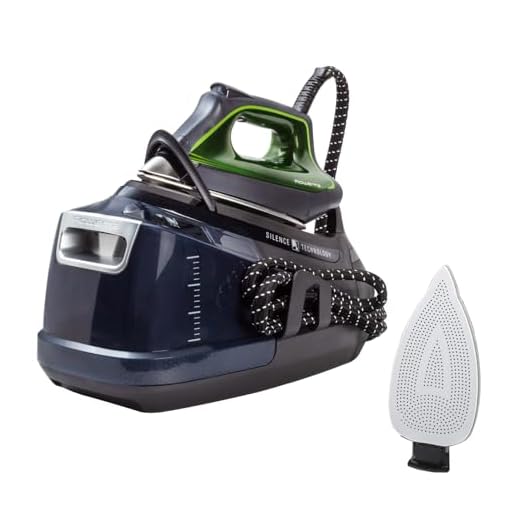 Rowenta Silence Steam Pro 2800 W + Anti-Glanz-Bügelsohle, exklusives Set mit Bügelstation und Anti-Glanz-Sohle, 8 bar, Dampfstoß von 600 g/min, desinfiziert Ihre Kleidung, DG9248MAN