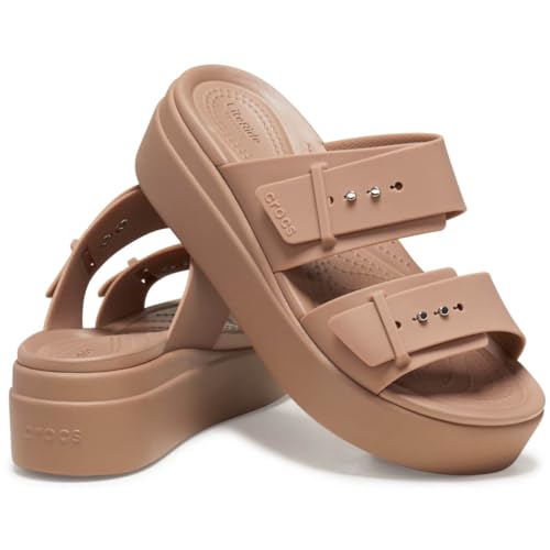 Image of Crocs Women's Brooklyn Buckle Low Wedges