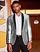 COOFANDY Mens Party Tuxedo Jacket Slim Fit Blazer Shawl Lapel Shiny Suit Jacket for Dinner Prom Wedding