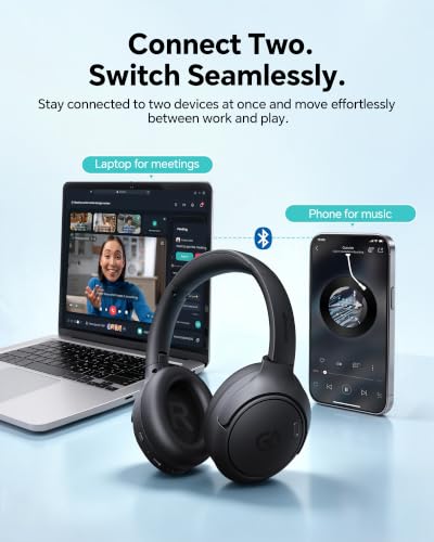 dbsono Hybrid Active Noise Cancelling Headphones:Over-Ear Headphone Black - image 6