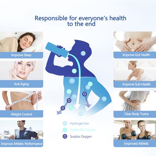 Gerador de garrafa de água de hidrogênio, copo de saúde portátil rico em hidrogênio, máquina ionizad