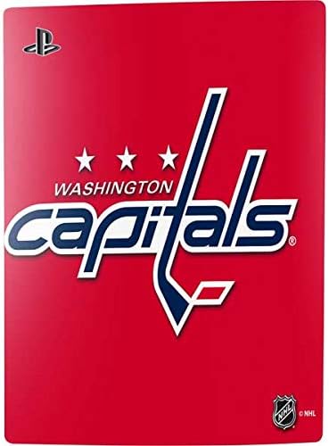 Skinit Decal Gaming Skin Compatible with PS5 Bundle - Officially Licensed NHL Washington Capitals Solid Background Design
