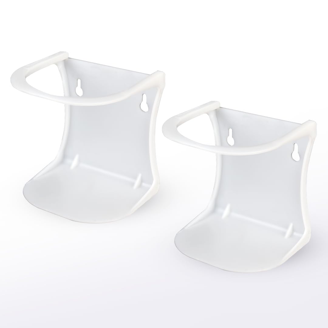 iota Plastic Ut117 Multi Utility Stand (Pack Of 2) Wall Hanging Stand For Multipurpose Used On Soap Holder/Sanitizer/Water Bottle & Other-image-1