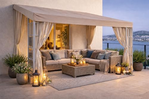 QUICK STAR Ersatzdach für Rank Anbau 3x4m Sand