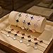 Four Leaf Clover Bracelet 18K Gold Plated Lucky Bracelets for Women Gold Bracelets White Flower Leaf Link Lucky Bracelets Jewelry Adjustable Bracelets for Women Trendy Birthday Gifts for Women