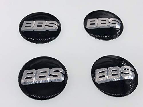 AOWIFT 4pcs BBS 56mm 3D Car Auto Tyre Wheel Center Hub Cap Hub Cap Stickers