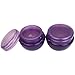 Beauticom 12 Pieces 10G/10ML Purple Frosted Container Jars with Inner Liner for Pills, Medication, Ointments and Other Beauty and Health Aids - BPA Free