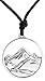 AMOZ Dawapara Aventure Randonnée Escalade Montagne Contour Paysage Extérieur Collier Bijoux Spirituels Pour Hommes/Femmes,Pweter