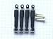 NEW 4 PACK GE Shock and Pin Damper for Washer P/N WH01X10343 PS1482318 AP4265856 WH01X10260, 1264427, AH1482318, EA1482318, by IceTech - 1 YEAR WARRANTY