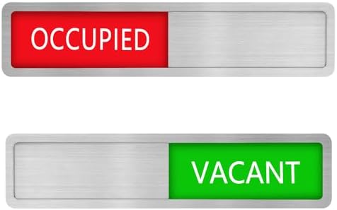 Iplusmile Privacy Sign - 2pcs Red And Green Sign Slide Door Indicator