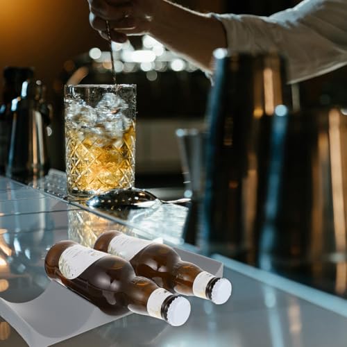 Casier à vin en PP 4 pièces pour rangement stable de bouteilles