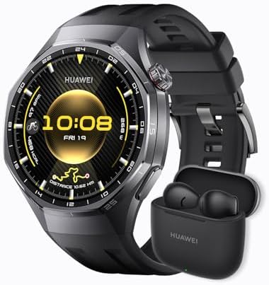 （11:00時点） 【イヤホン FreeBuds SE3】HUAWEI WATCH GT 6 Pro 46mm スマートウォッチ 1.47インチ大画面 最長21日間バッテリー サイクリング/登山/進化したゴルフナビ スポーツモード100種類以上 GPS搭載 心電図分析 健康/情緒モニタリング iOS/Android対応 ブラック＋HUAWEI FreeBuds SE 3 ワイヤレスイヤホン ブラック