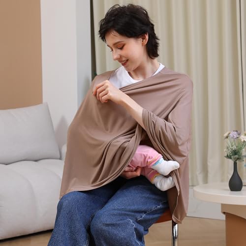 image for Seejoy Multi-use Nursing Cover for Breastfeeding, 360°Full Coverage N