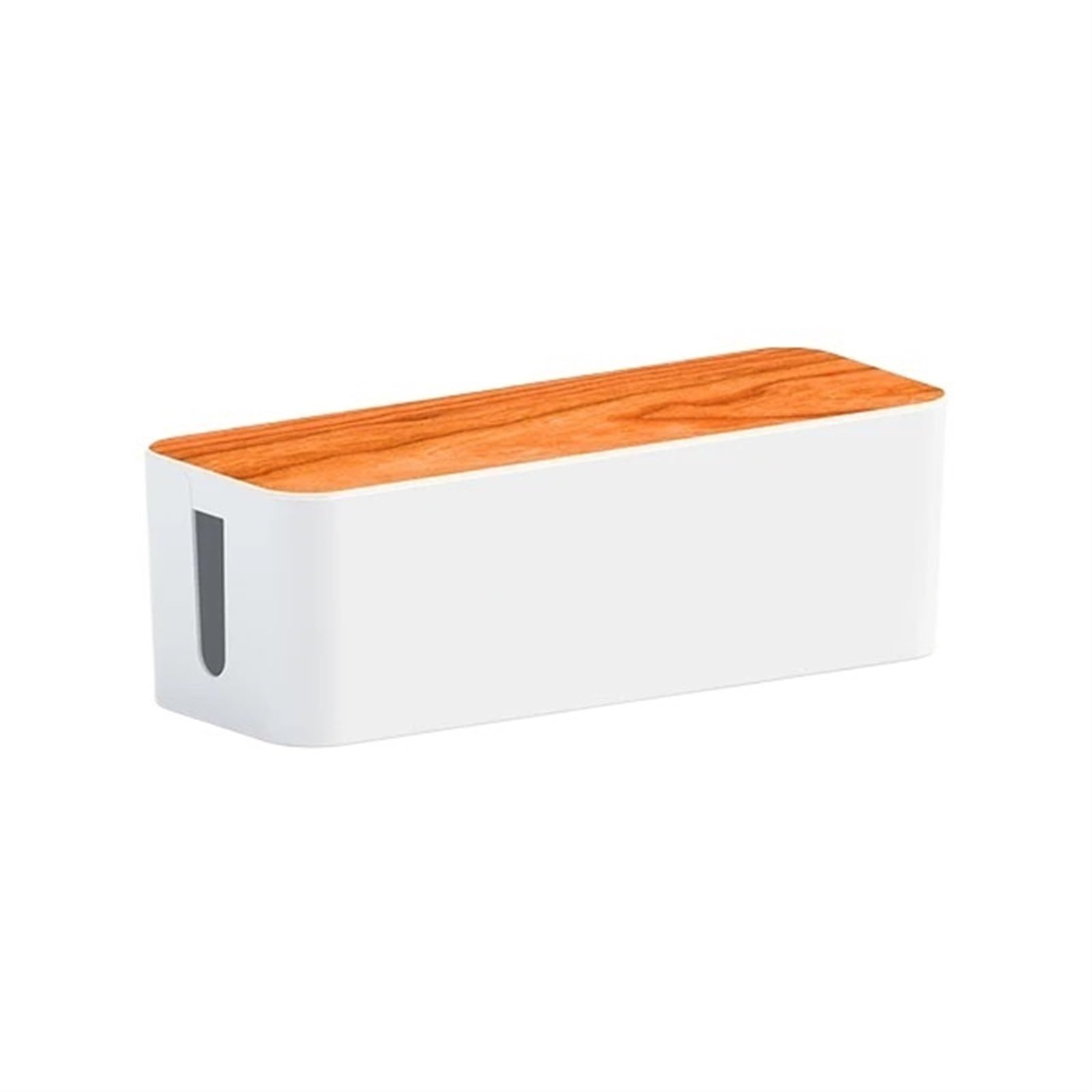 Caja Para Cables Caja de almacenamiento cables regleta enchufes Organizador gestión línea eléctrica madera Cargador a prueba polvo Toma corriente Contenedor red(Style01)